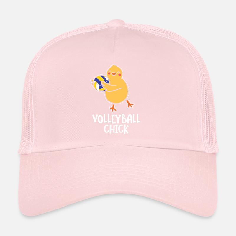 Funny Volleyball Chick Kids Setter Spiker Trucker Cap
