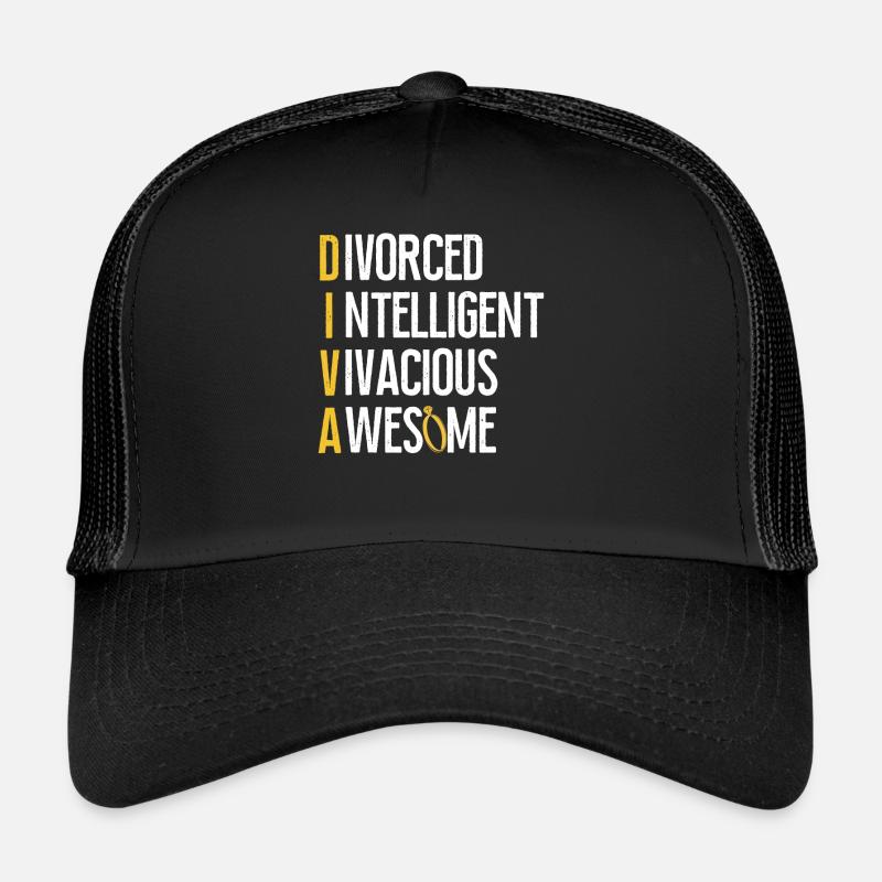 Happy Divorce Party Divorced Trucker Cap
