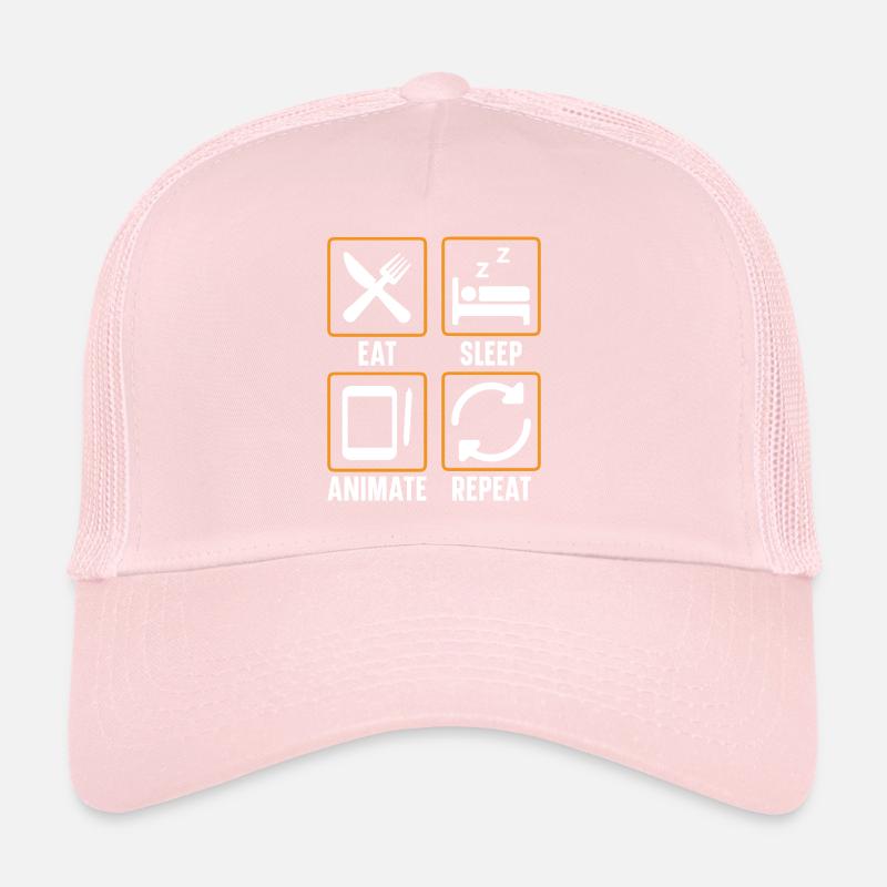 3D-Animator Animieren von Keyframes, Rendern von Animationen Trucker Cap