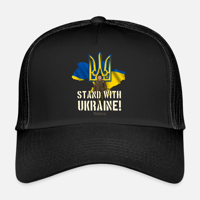 Ukraine Trident Zelensky se tient aux côtés de l’Ukraine Casquette trucker 