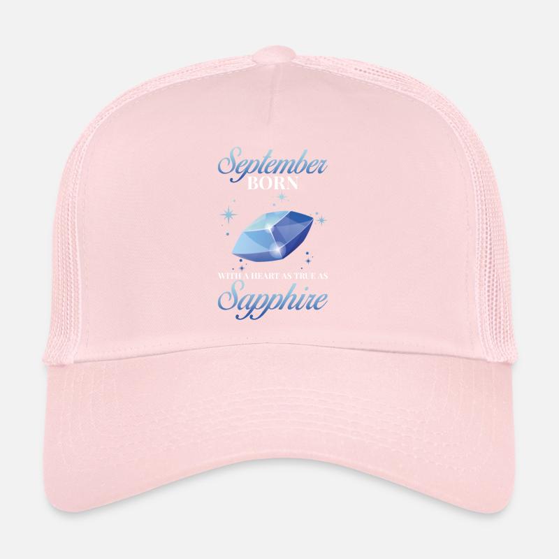 Pierre de naissance Septembre Saphir Casquette trucker 