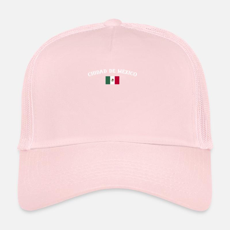 Ciudad De México Mexico Flag Mexican Trucker Cap
