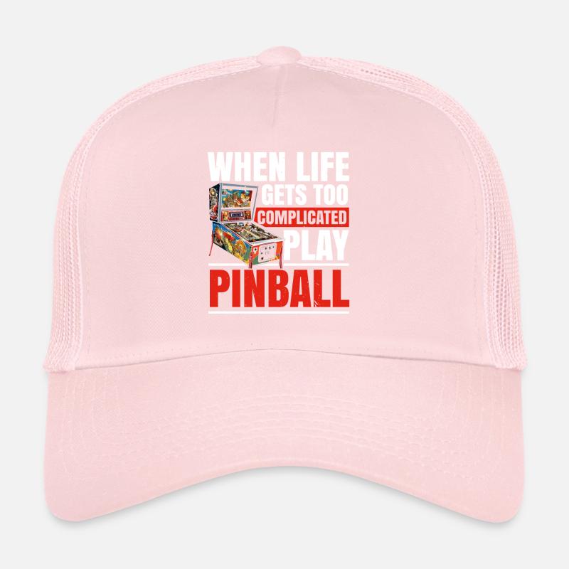 Pinball Machine Arcade Jeu Classique Jeu Vidéo Casquette trucker 