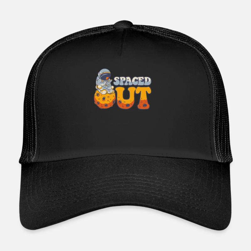 Spaced Out Spaceship Taikonaut Cosmonaut Trucker Cap