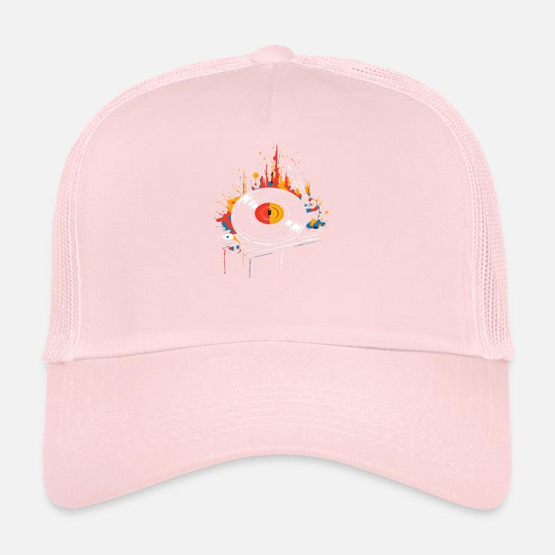Vinyl Record DJ Turnet Casquette trucker 