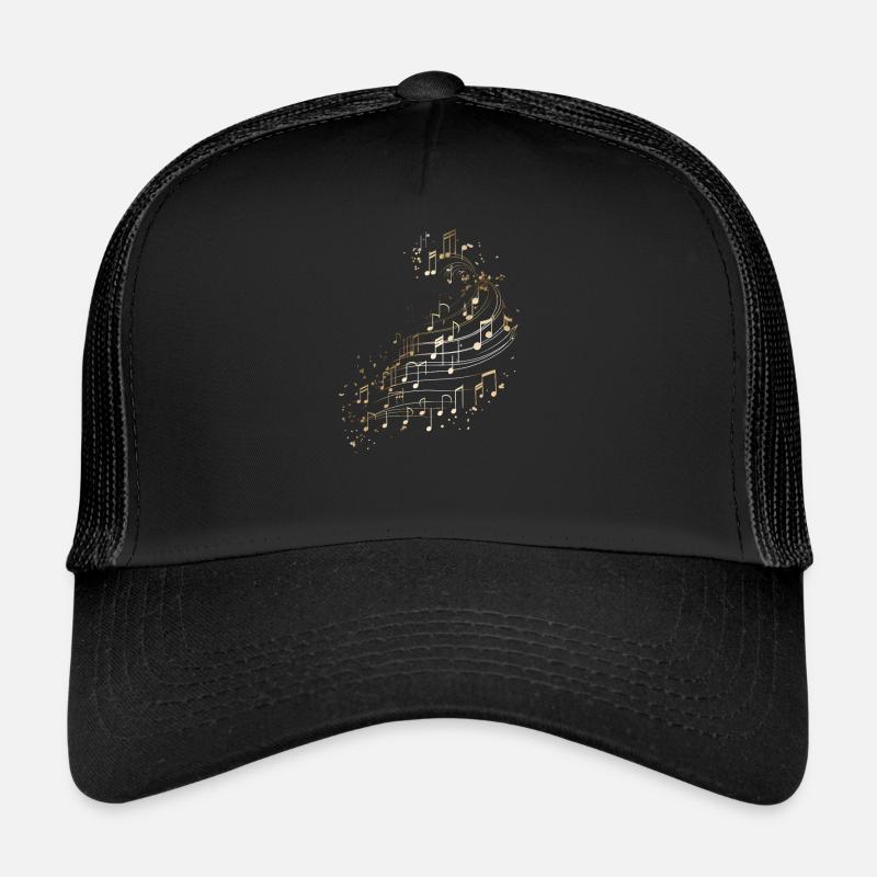 La musique note les sentiments Casquette trucker 