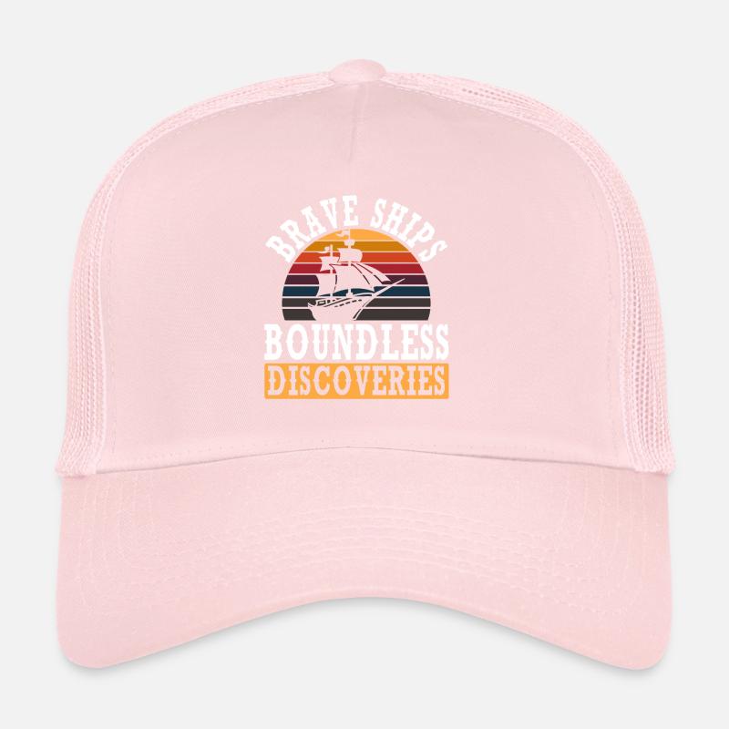 Brave Ships Boundless Discoveries Columbus Trucker Cap