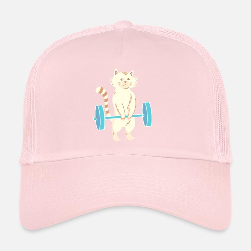 Cat Deadlift - Cat Powerlifting Trucker Cap
