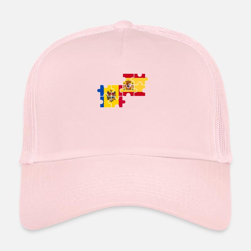 Moldavie Espagne Drapeau Espagnol Moldave Casquette trucker 
