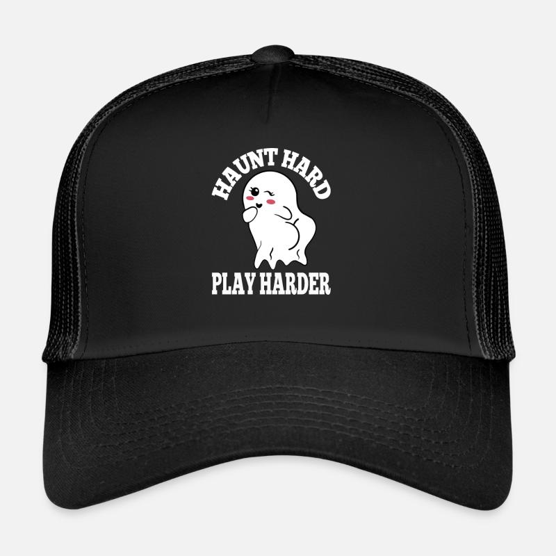 aunted Hard Play Tee Spirited Fun Festive Casquette trucker 