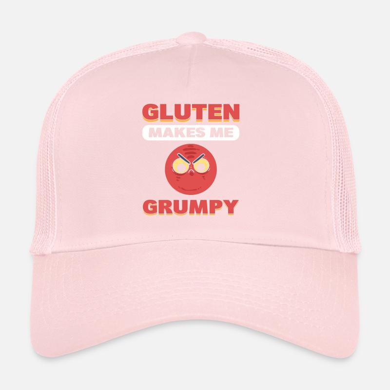 Gluten Makes Me Grumpy Gluten Free Diet Trucker Cap