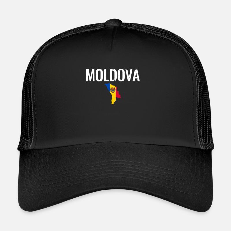 Vltava Vintage Carte Drapeau moldave Moldave Casquette trucker 