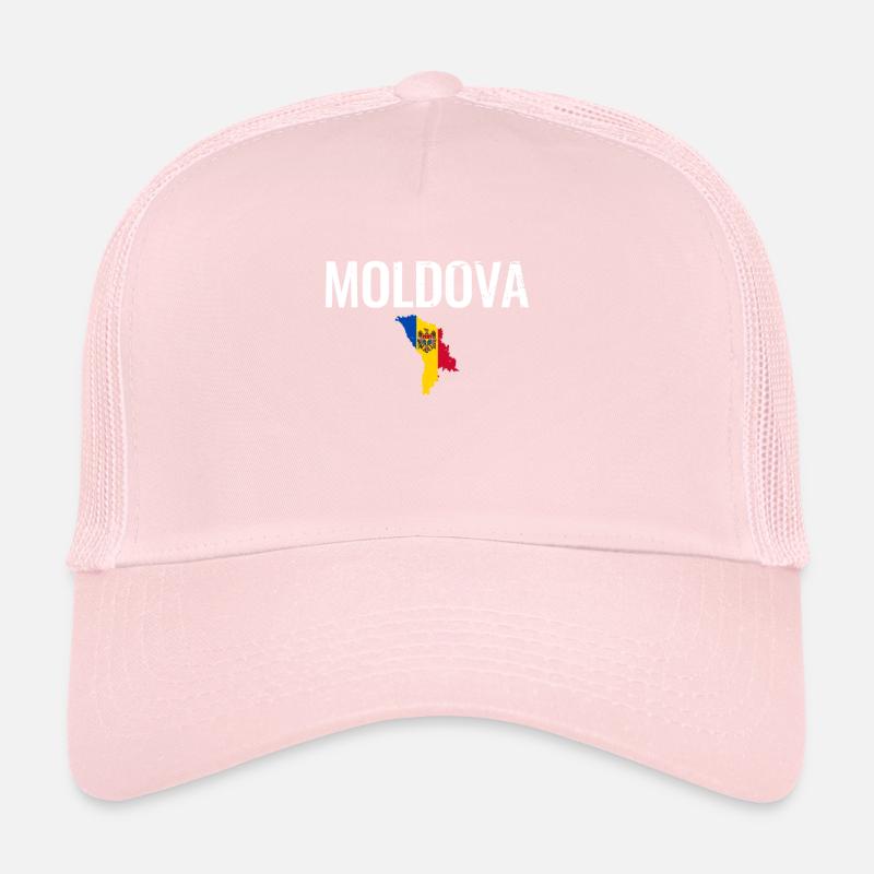 Vltava Vintage Carte Drapeau moldave Moldave Casquette trucker 