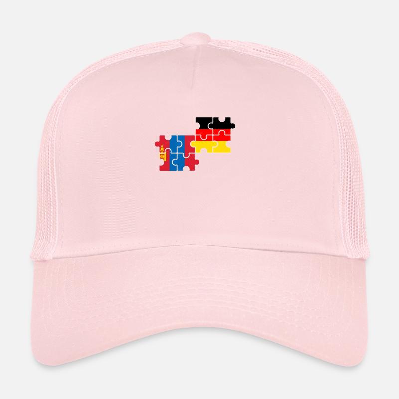 Mongolei Deutschland Flagge Deutsch Mongolisch Trucker Cap