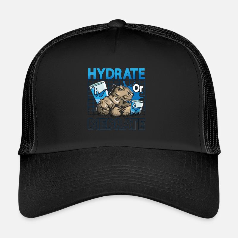 Capybara Hydrate Or Diedrate Rodent Capybara Lover Trucker Cap