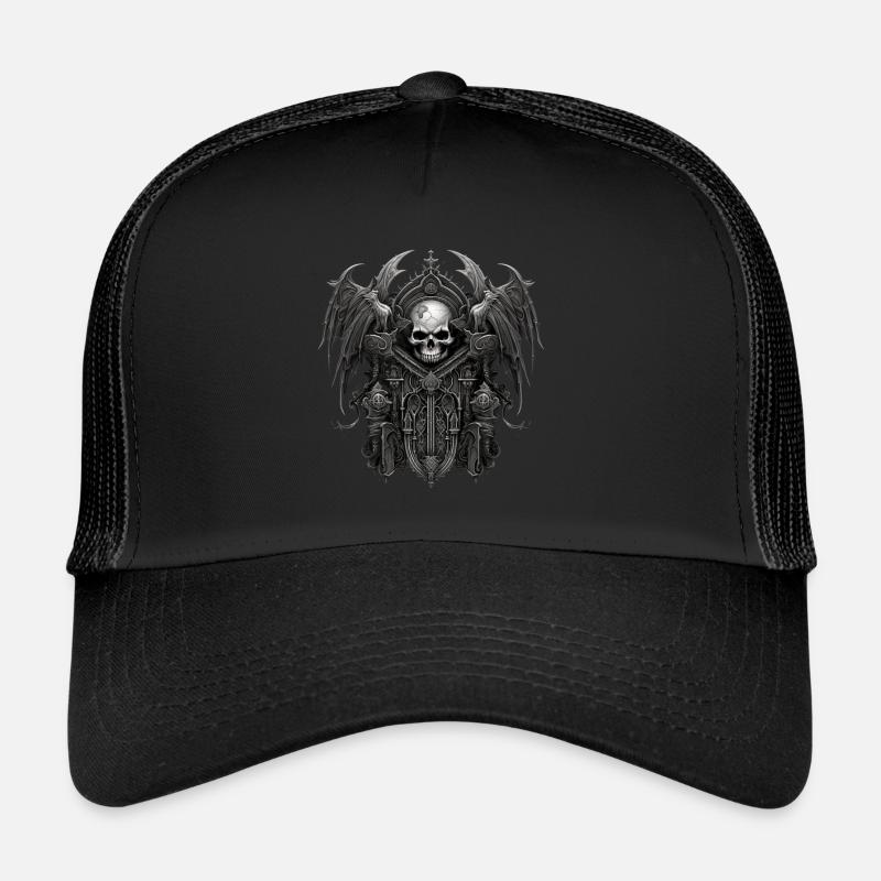 Gothik Okkult Rabe Gotik Schwarze Szene Wicca Trucker Cap