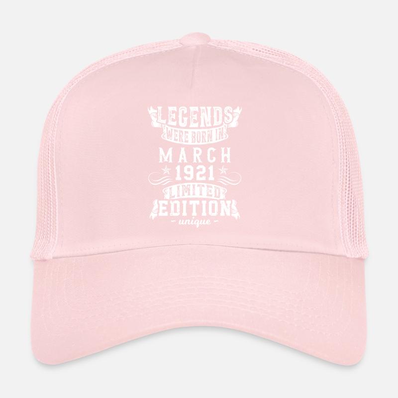 Anniversaire Mars 1921 année Edition Limitée Casquette trucker 