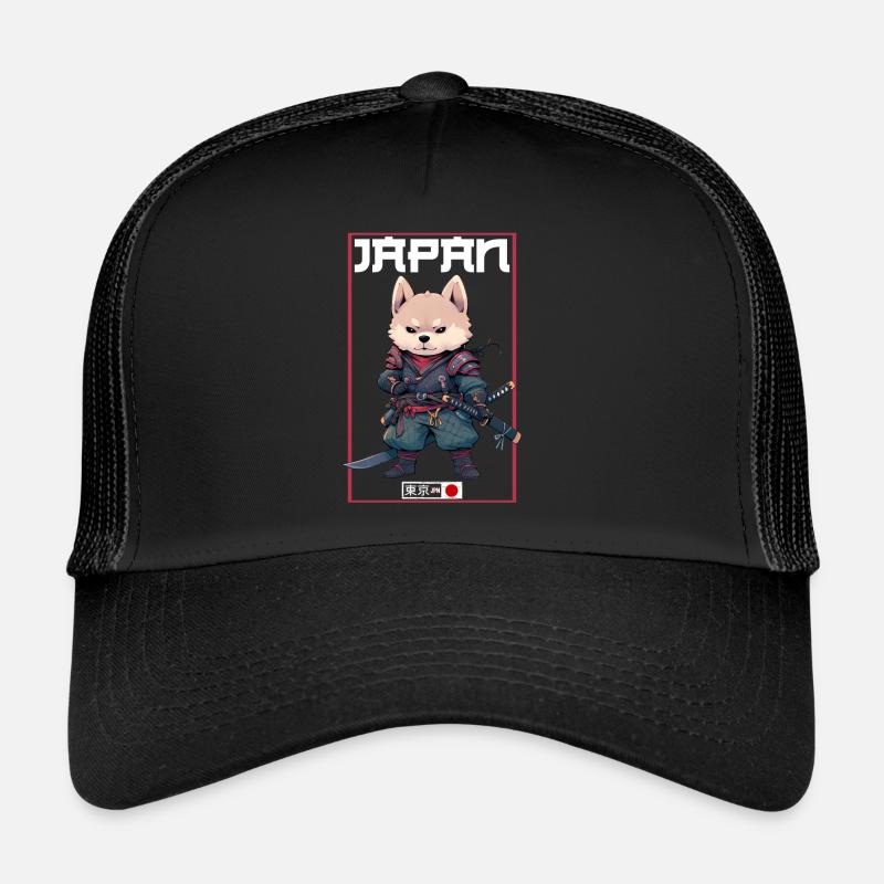 Asien Corki Japanischer Samurais Samurai Trucker Cap