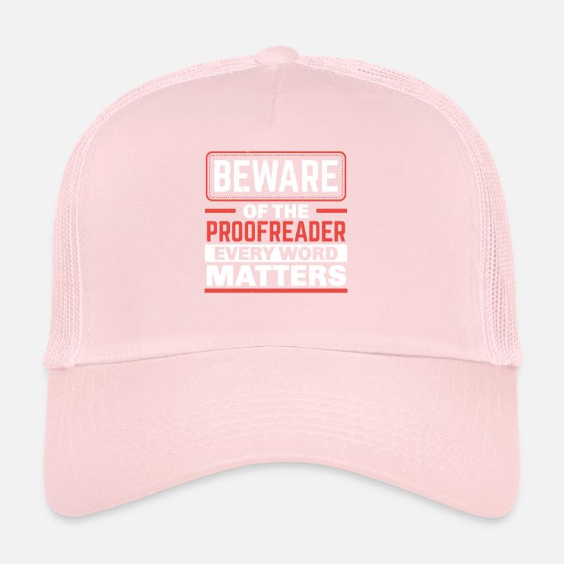 Proofreading Job Spelling Grammar Proofreader Trucker Cap