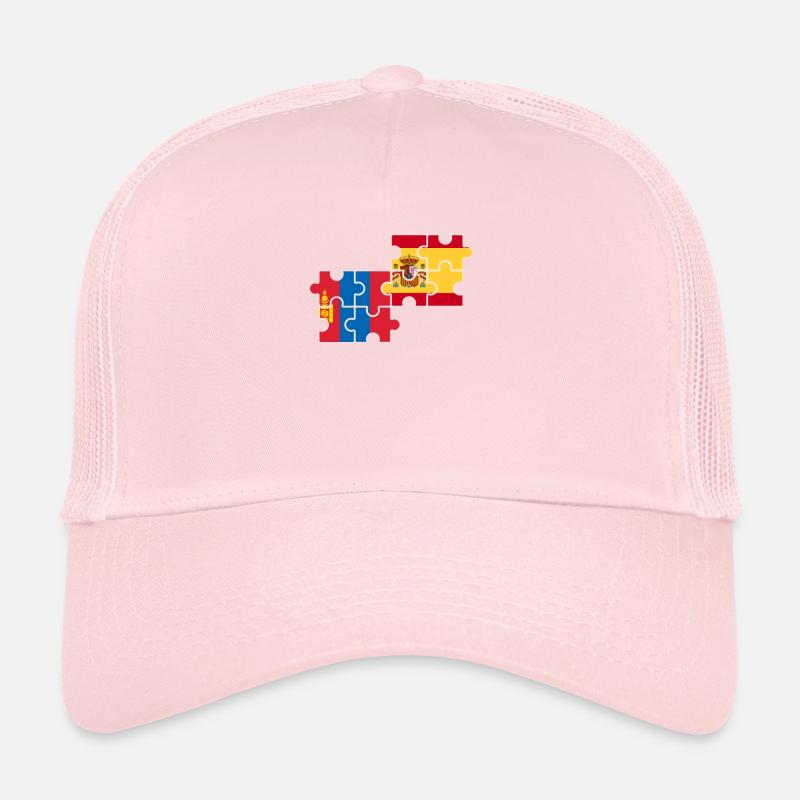 Mongolie Espagne Drapeau Espagnol Mongol Casquette trucker 