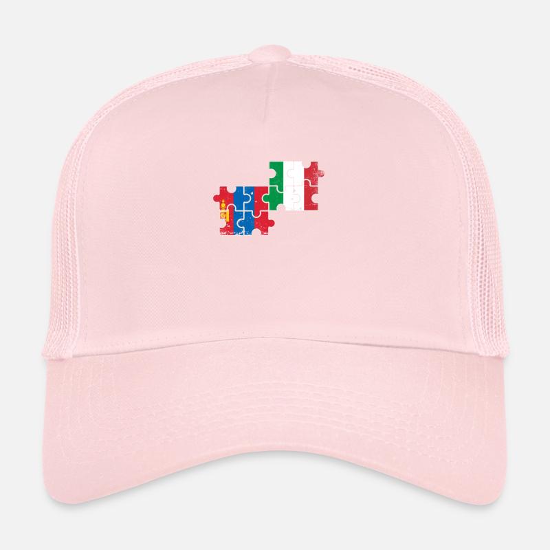 Mongolei Italien Vintage Flagge Mongolisch Trucker Cap