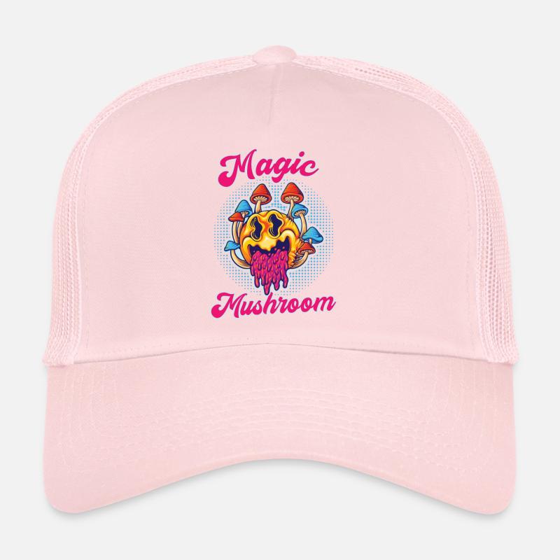 Magic Mushroom Psychedelic Art Trucker Cap