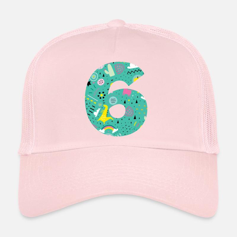 Personalisierte Geburtstagsnummer 6 Trucker Cap