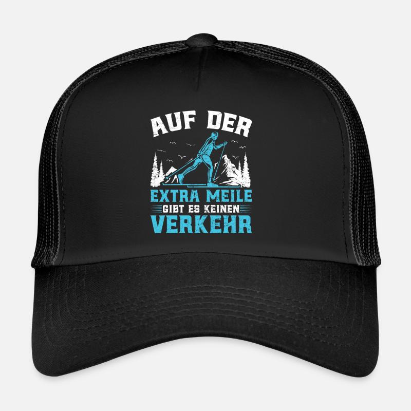 Ski de randonnée Pas de circulation sur le kilomètre supplémentaire Casquette trucker 
