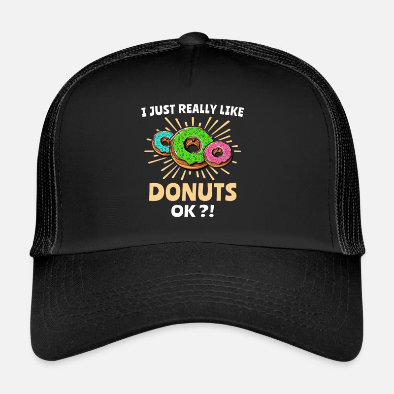 Donut Doughnut - Trucker Cap - Schwarz/Schwarz