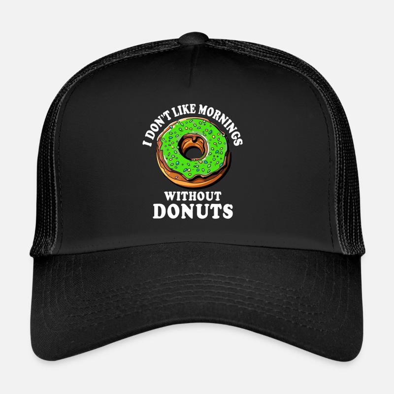 Donut Doughnut Donuts - Trucker Cap - black/black