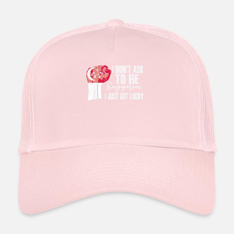 Fierté singapourienne Drapeau singapourien Casquette trucker 