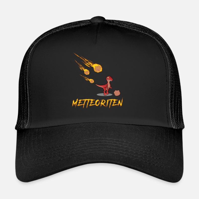 Hackfleisch Mettfleisch Mettbrötchen - Trucker Cap - Schwarz/Schwarz