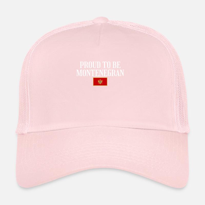 Fier d’être Monténégrin Drapeau Monténégrin Casquette trucker 