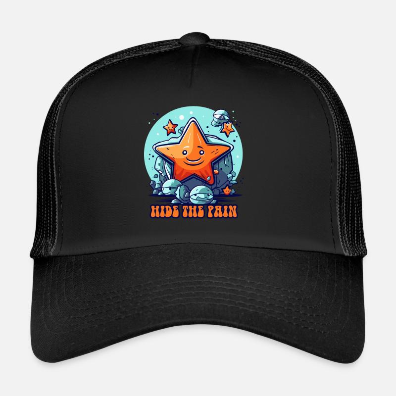 Cachez la douleur, petite étoile de mer, oursin Casquette trucker 