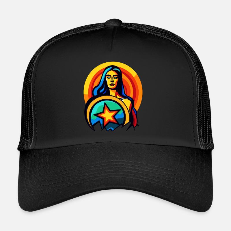 Schildmaid der Berge - Trucker Cap - Schwarz/Schwarz