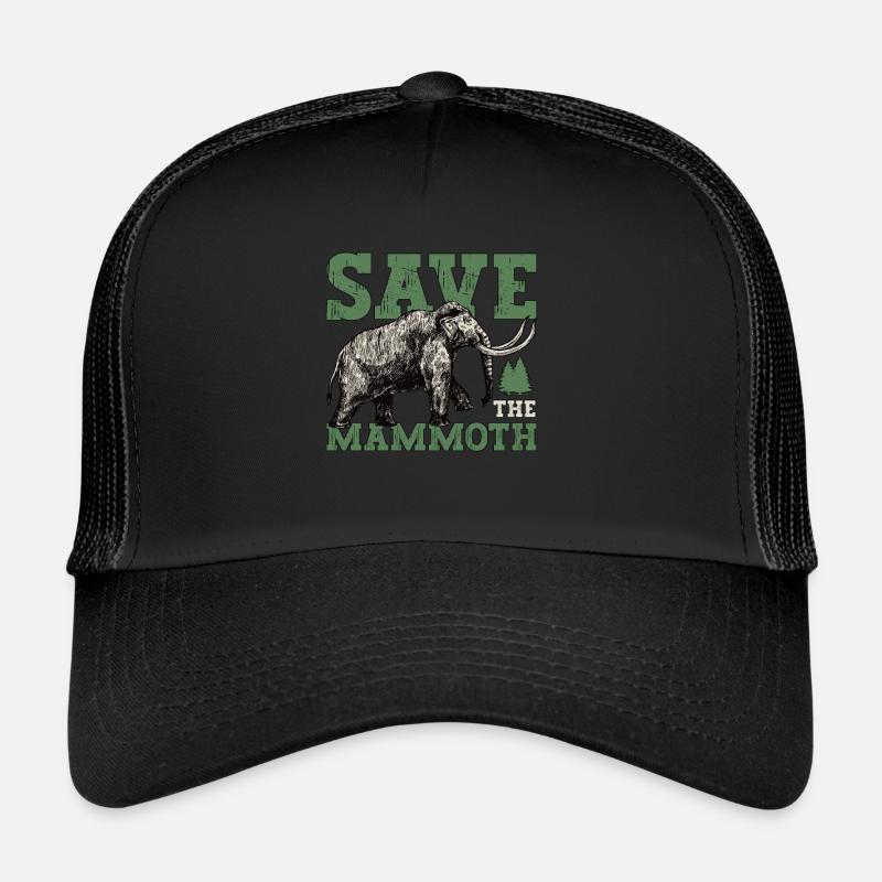 Woolly Mammoth Save The Mammoth Trunked Animals Trucker Cap