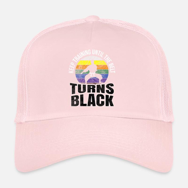 Keep Training Until The Belt Turns Black Karate Trucker Cap