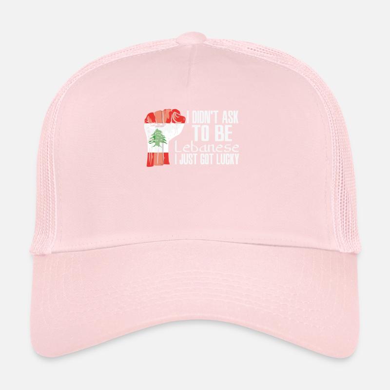 Fierté libanaise Drapeau libanais agrandi Casquette trucker 