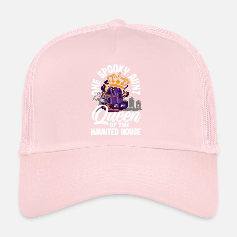 One Spooky Aunt Retro Halloween Costume Trucker Cap