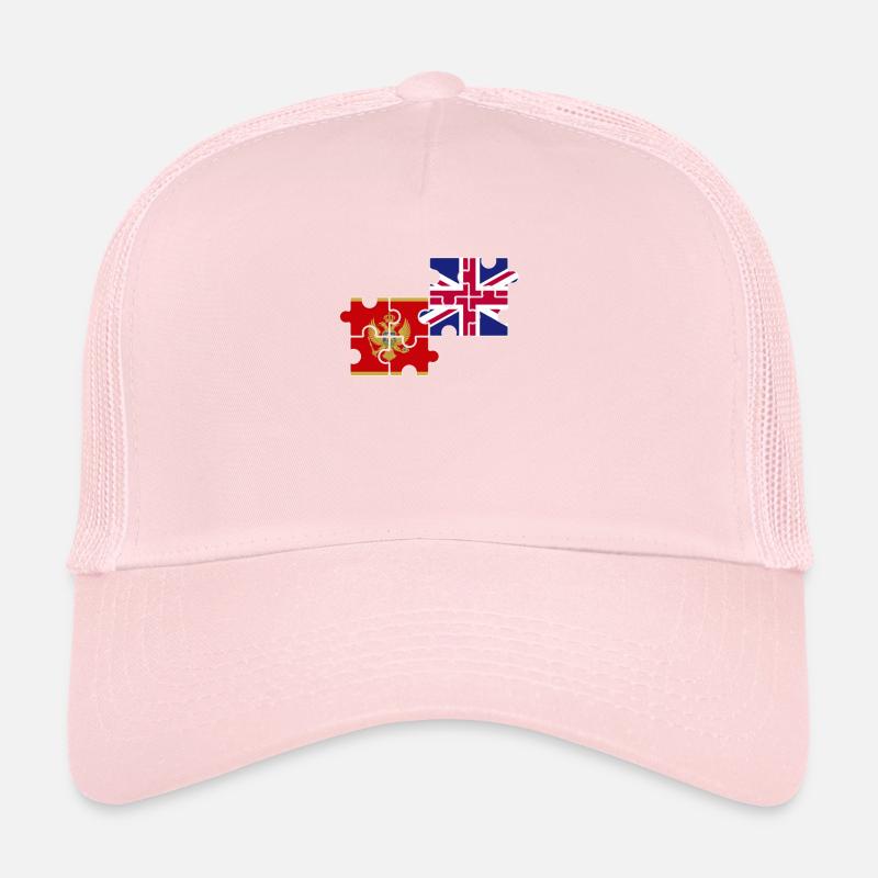Monténégro Drapeau du Royaume-Uni Monténégrin britannique Casquette trucker 