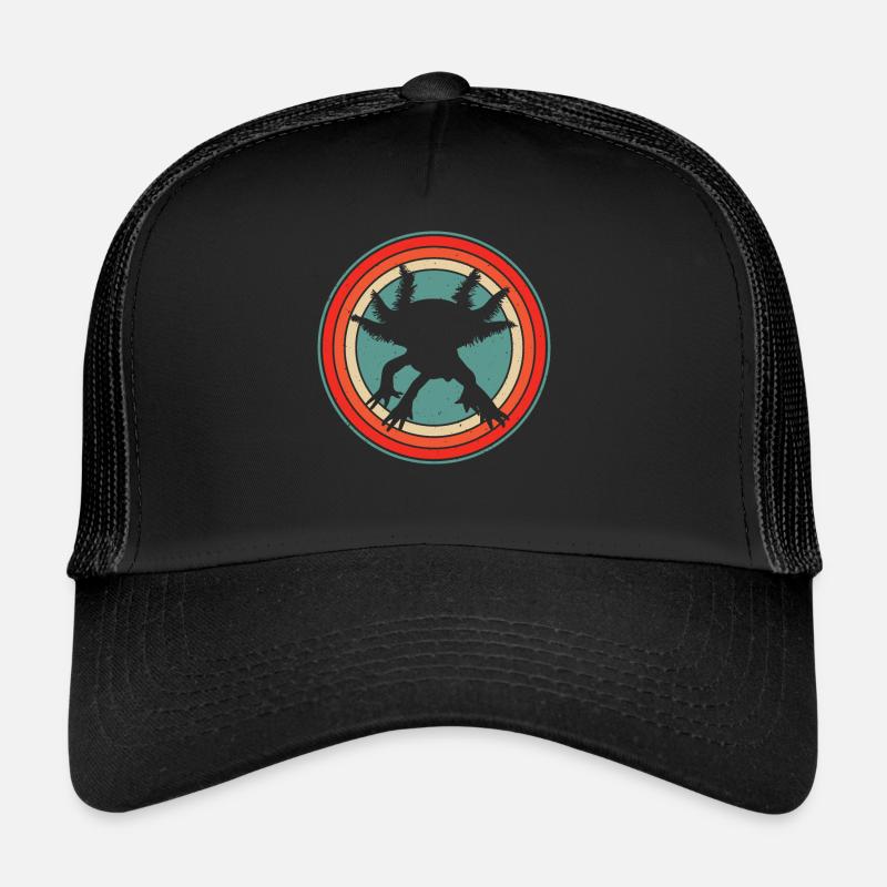 Axolotl - Casquette trucker  - noir/noir