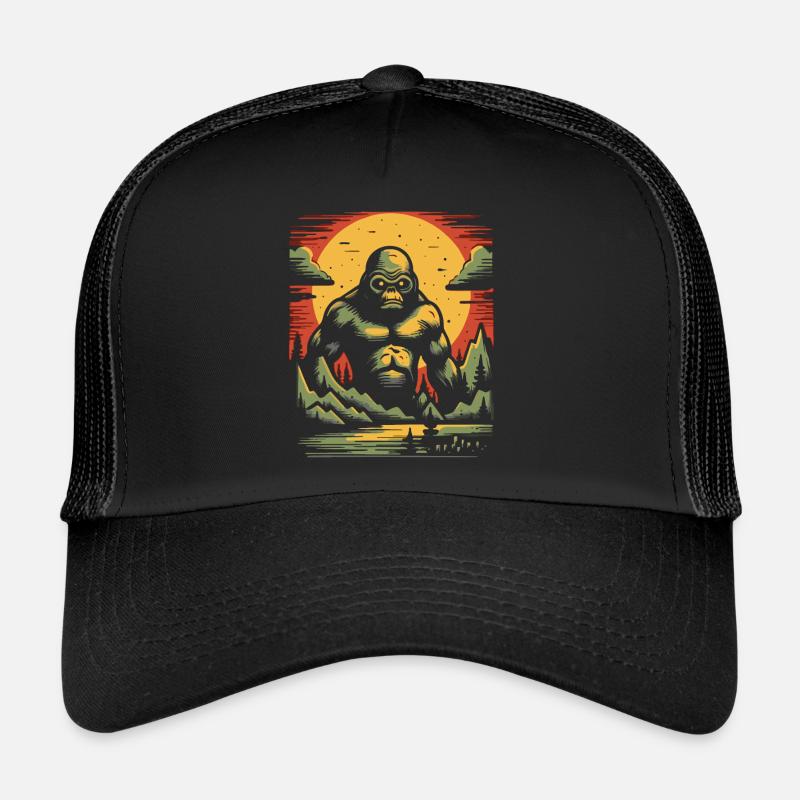Brutal gorilla in the mountains Trucker Cap