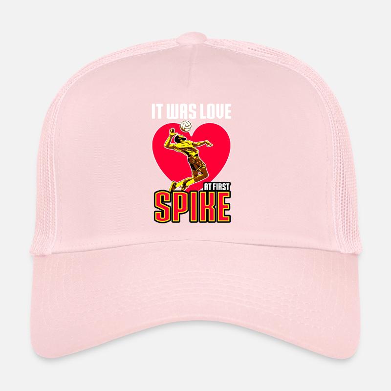 Volleyball It Was Love At First Spike Trucker Cap