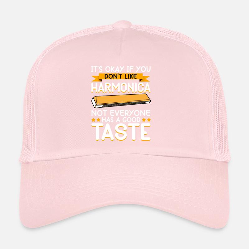 Funny player Harmonica player Trucker Cap