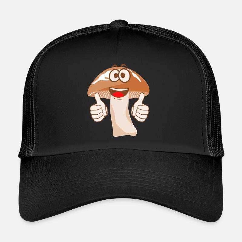 Champignons Cueilleurs de champignons Casquette trucker 