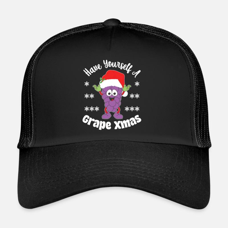 Offrez-vous un Noël aux raisins Casquette trucker 