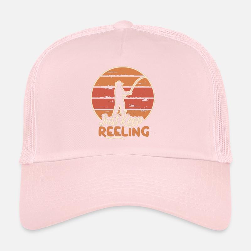 Continuez à dévider les pêcheurs à la ligne Casquette trucker 