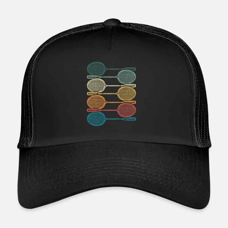Raquettes de badminton colorées Casquette trucker 