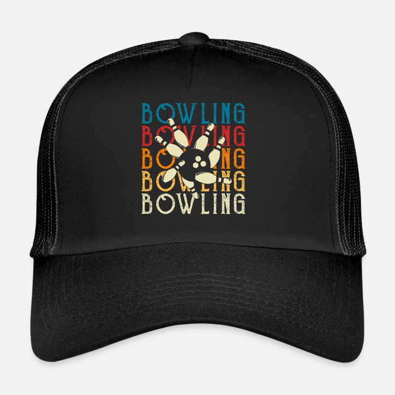 Bowling - Trucker Cap - Schwarz/Schwarz
