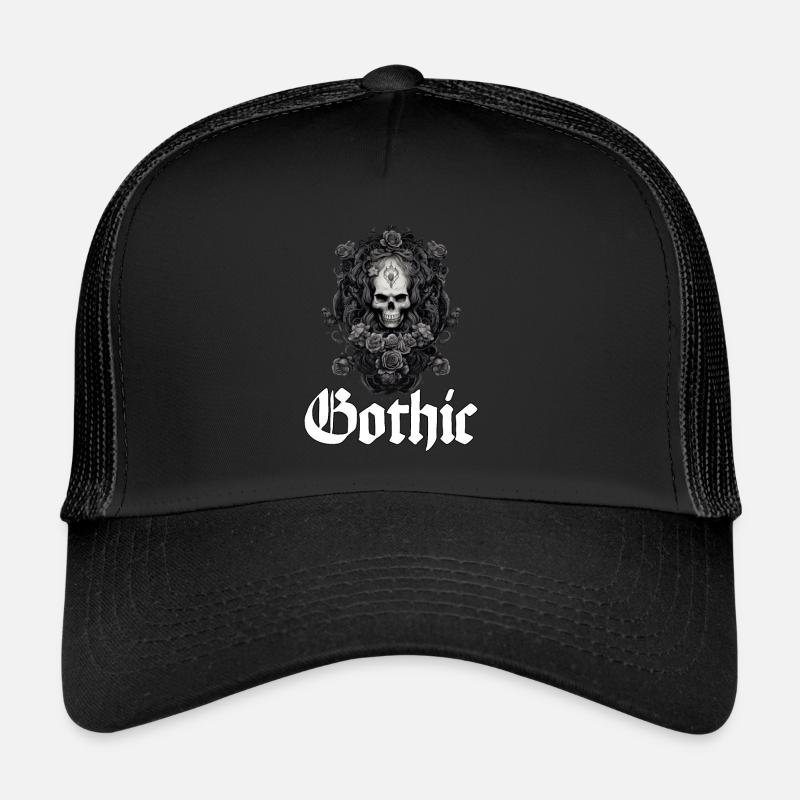 Gothik Okkult Rabe Gotik Schwarze Szene Wicca Trucker Cap